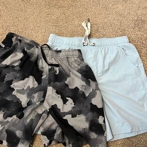 2 mens size small athletic shorts with pockets, excellent used condition